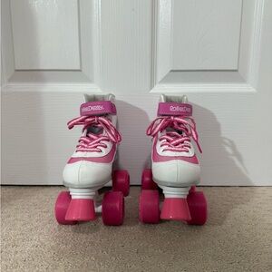 Roller Derby Pink and White Kids Roller Skates